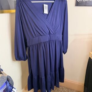 Torrid Deep Blue Midi Dress